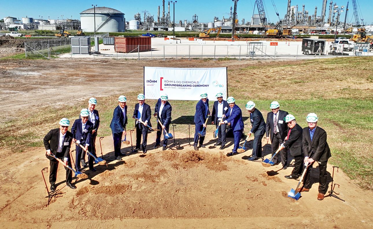 Röhm and OQ Chemicals Break Ground on new Worldscale Methyl