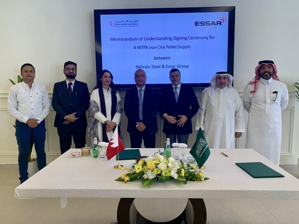 Bahrain Steel Signs LOI for Iron Ore Pellet Supply to Essar Group's KSA